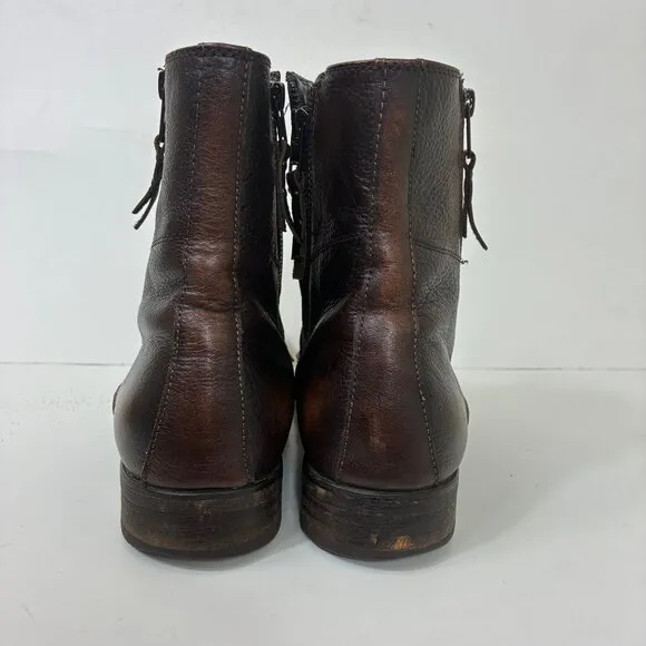 Kenneth Cole Reaction Hitmen Boots Cognac Steampunk Size 10
