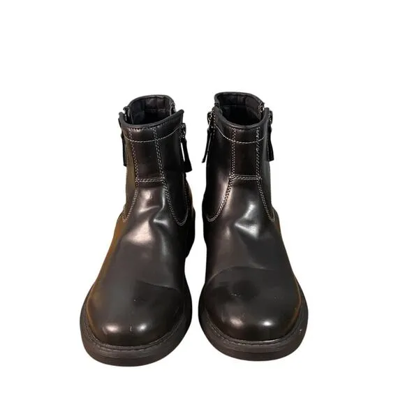 Kenneth Cole Unlisted Men's C-ROAM Double Zip-Up Boots Black Size 8.5