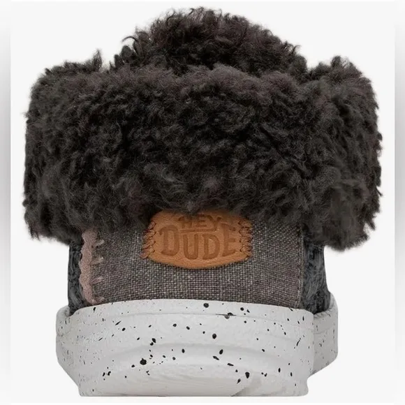 Kids Hey Dude Black Wendy Fold Stitch Cozy Shoes/Lined        Youth 13  …