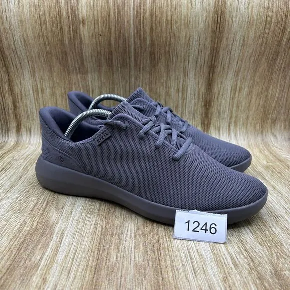 Kizik Madrid‎ Eco Knit Men's Size 11 Hands Free Slip On Grey Sneakers Shoes