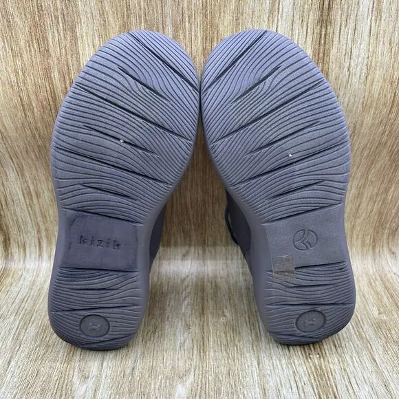Kizik Madrid‎ Eco Knit Men's Size 11 Hands Free Slip On Grey Sneakers Shoes