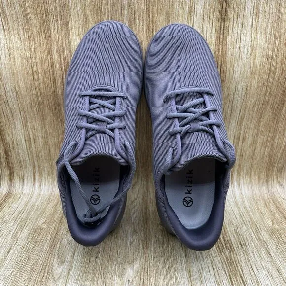Kizik Madrid‎ Eco Knit Men's Size 11 Hands Free Slip On Grey Sneakers Shoes