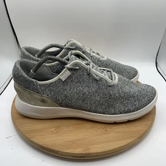 Kizik Madrid Eco Knit Mens Size 13 Wide Shoes Heather Gray Athletic Sneakers
