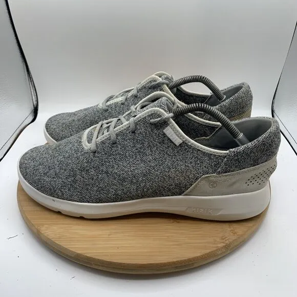 Kizik Madrid Eco Knit Mens Size 13 Wide Shoes Heather Gray Athletic Sneakers