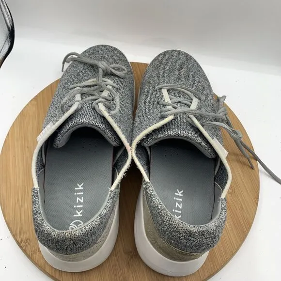 Kizik Madrid Eco Knit Mens Size 13 Wide Shoes Heather Gray Athletic Sneakers