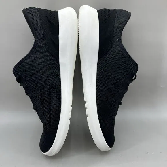 Kizik Madrid Eco Knit Sneakers Men Size 12 Black White Running Comfort Low Shoes