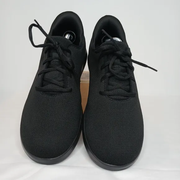 Kizik Madrid Eco Knit Tennis Shoes All Black Sneakers Mens 11.5 Wide Womens 13W