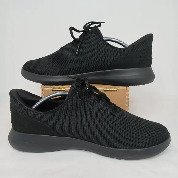 Kizik Madrid Eco Knit Tennis Shoes All Black Sneakers Mens 11.5 Wide Womens 13W