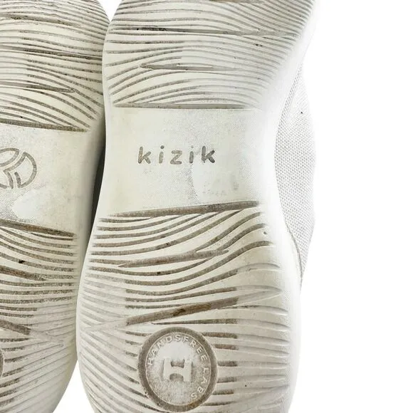 Kizik Sneakers Womens 10 Wide Madrid Eco Knit White Marshmallow Walking Athletic
