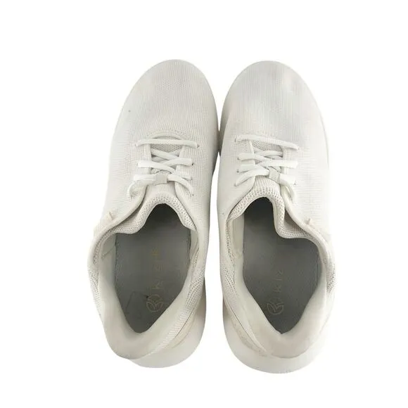 Kizik Sneakers Womens 10 Wide Madrid Eco Knit White Marshmallow Walking Athletic