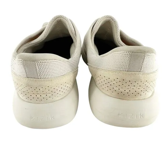Kizik Sneakers Womens 10 Wide Madrid Eco Knit White Marshmallow Walking Athletic
