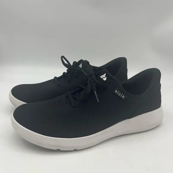 Kizik Madrid Black Hands Free Eco Knit Sneakers Shoes Men’s Size 8.5