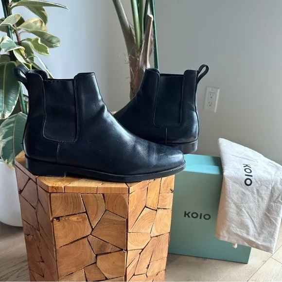 Koio Trento Chelsea Boots – Men’s EU 42 (US 9) – Black