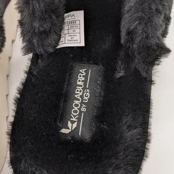 Koolaburra by UGG Fuzz On Faux-Fur Slide Sandals