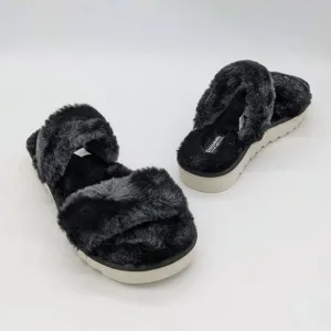 Koolaburra by UGG Fuzz On Faux-Fur Slide Sandals