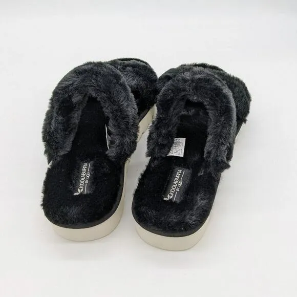 Koolaburra by UGG Fuzz On Faux-Fur Slide Sandals