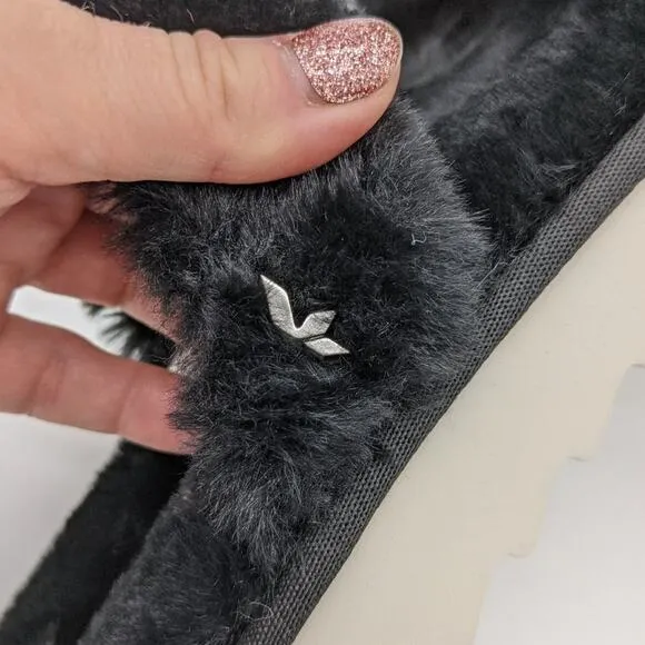 Koolaburra by UGG Fuzz On Faux-Fur Slide Sandals