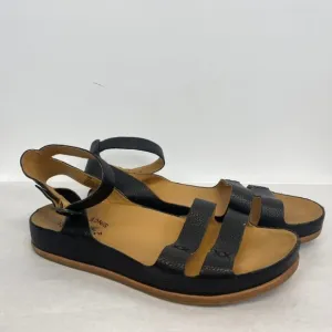 Kork- Ease Black Leather Audrina Sandals