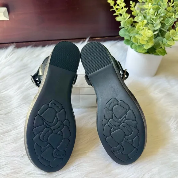 Kork-Ease Camberg Mary Jane Sling Back Platform Black Sandal Size 7M