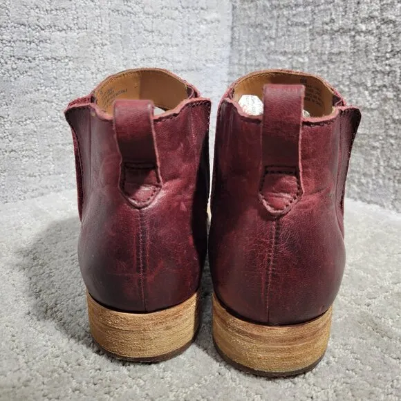 Korks Ease Mindo Women's Size 9M US Burgundy Leather Chelsea Bootie Boots K26447