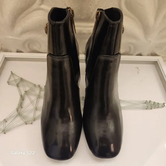 Kurt Geiger London Black Leather Chelsea Square Toe Booties. NIB. Various.
