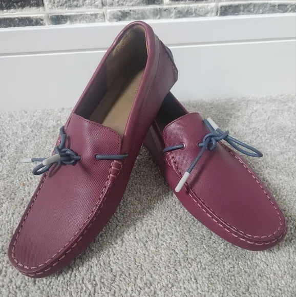 Lacosre Men's Burgundy Loafers Size 8.5