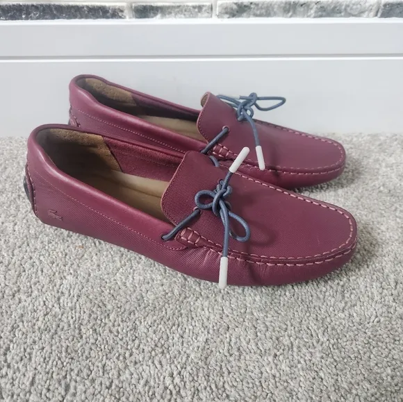 Lacosre Men's Burgundy Loafers Size 8.5
