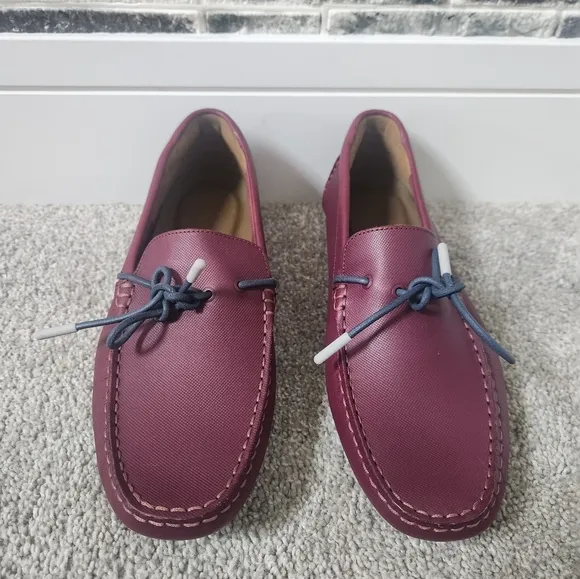 Lacosre Men's Burgundy Loafers Size 8.5