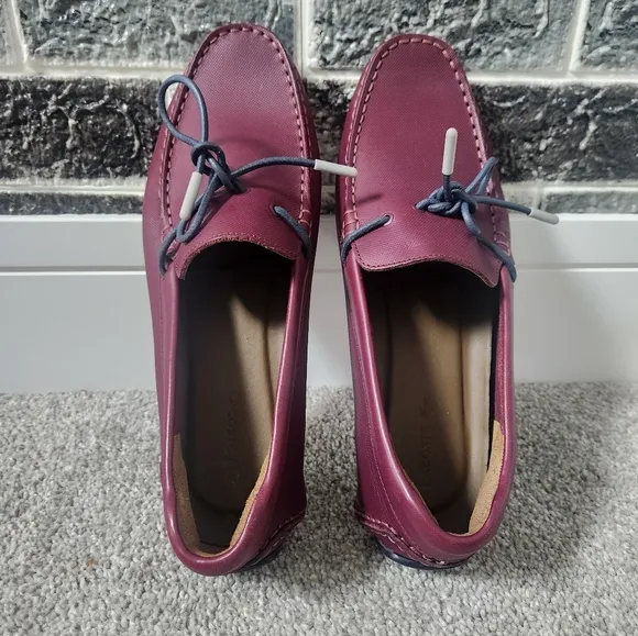 Lacosre Men's Burgundy Loafers Size 8.5