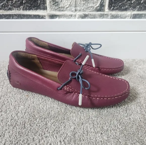 Lacosre Men's Burgundy Loafers Size 8.5