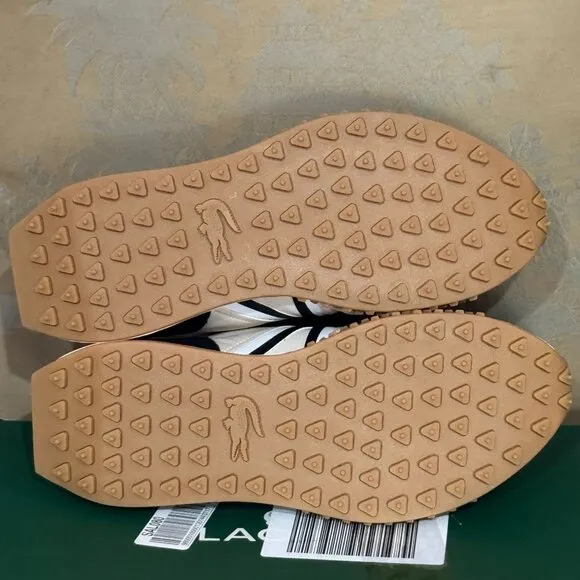 Lacoste L-Spin Sneakers Shoes Foam Insoles Eco-Friendly Beige Black Colorway 10