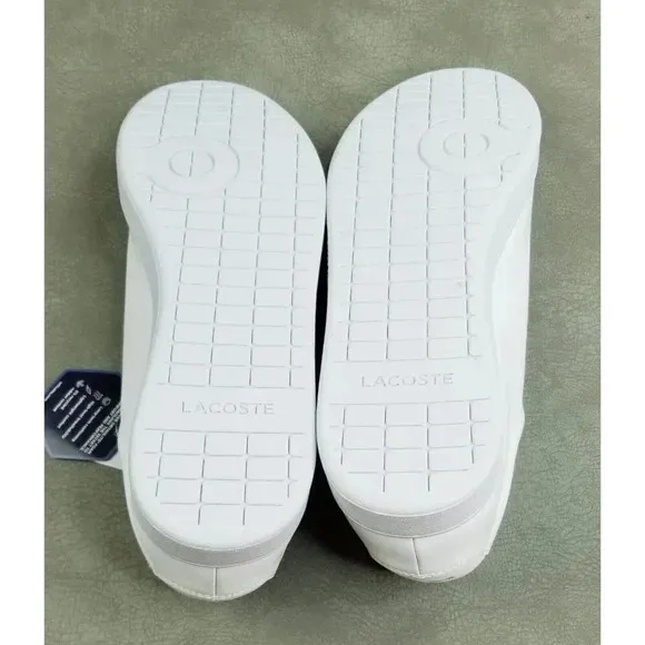 Lacoste Size 13 Men's Hydez 119 ECO Ortholite White Lace Up Fashion SneakerLogo