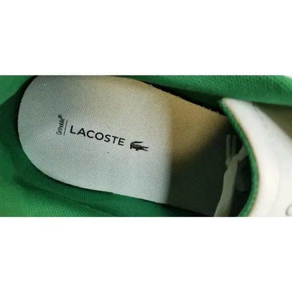 Lacoste Size 13 Men's Hydez 119 ECO Ortholite White Lace Up Fashion SneakerLogo