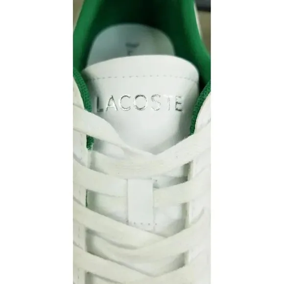 Lacoste Size 13 Men's Hydez 119 ECO Ortholite White Lace Up Fashion SneakerLogo