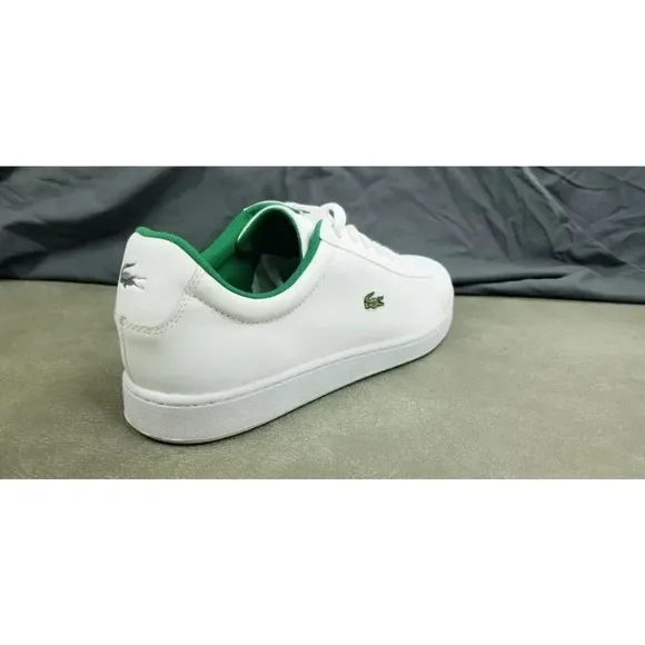 Lacoste Size 13 Men's Hydez 119 ECO Ortholite White Lace Up Fashion SneakerLogo
