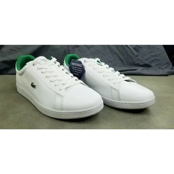 Lacoste Size 13 Men's Hydez 119 ECO Ortholite White Lace Up Fashion SneakerLogo