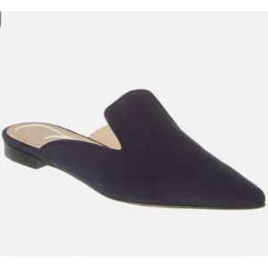 LAFAYETTE 148 NEW YORK Ombre Vento Pointed-Toe Suede Mules in Blue Size 37