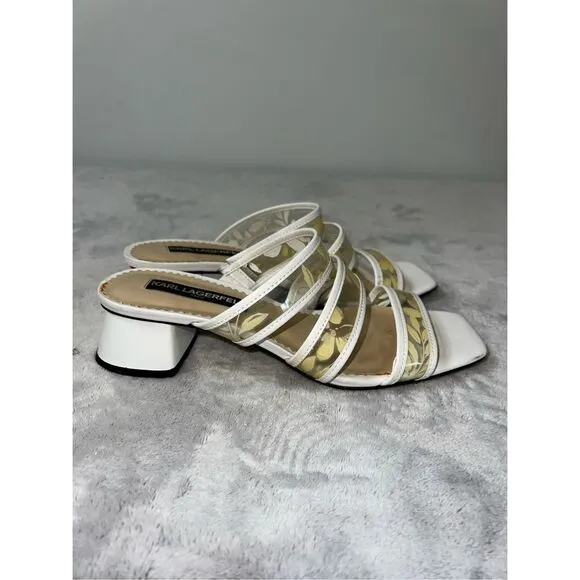 LAGERFELD Women’s Spring Floral Chunky Y2K Sandals 8.5