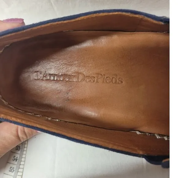 L'amour Des Pieds Xanthus Leather Loafers Mocs Women's  9.5