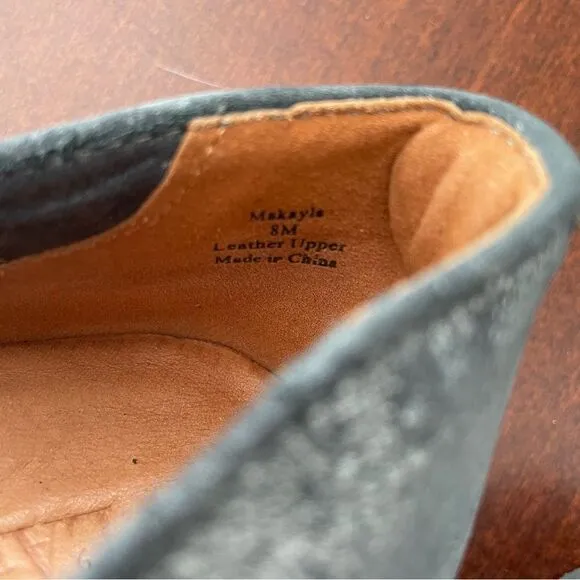 L'amour Des Pieds silver gray suede pointy toe flats