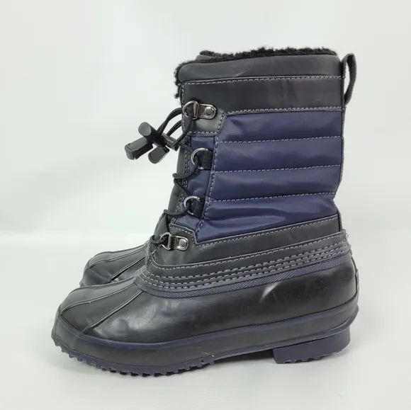 Lands' End Winter Insulated Snow Rain Boots Boys Sz 3