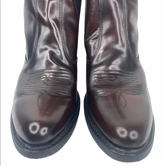 Laredo Long Haul Side Zip Cowboy Ankle Boots