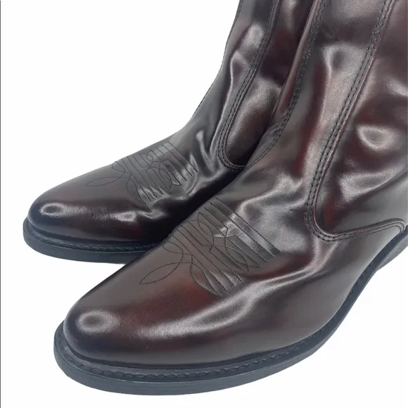 Laredo Long Haul Side Zip Cowboy Ankle Boots