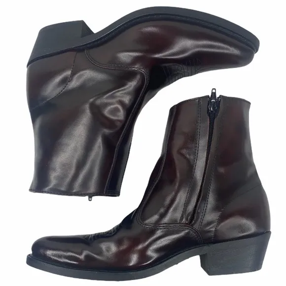 Laredo Long Haul Side Zip Cowboy Ankle Boots