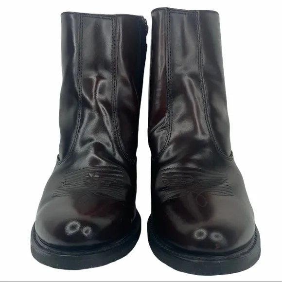 Laredo Long Haul Side Zip Cowboy Ankle Boots