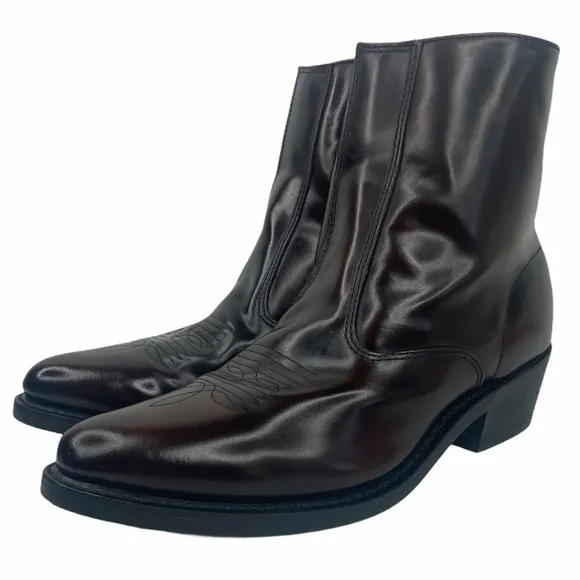 Laredo Long Haul Side Zip Cowboy Ankle Boots