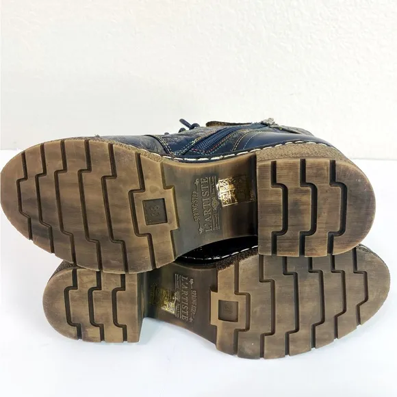 L’Artiste Navy Multi Sunsetride Boots Size 38/7.5-8