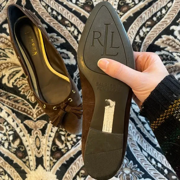 Lauren Ralph Lauren Nareema Suede Tassel Flats