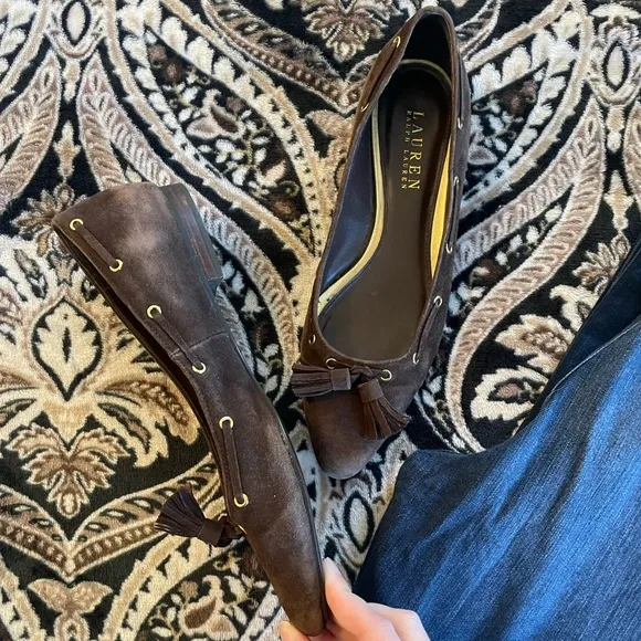 Lauren Ralph Lauren Nareema Suede Tassel Flats