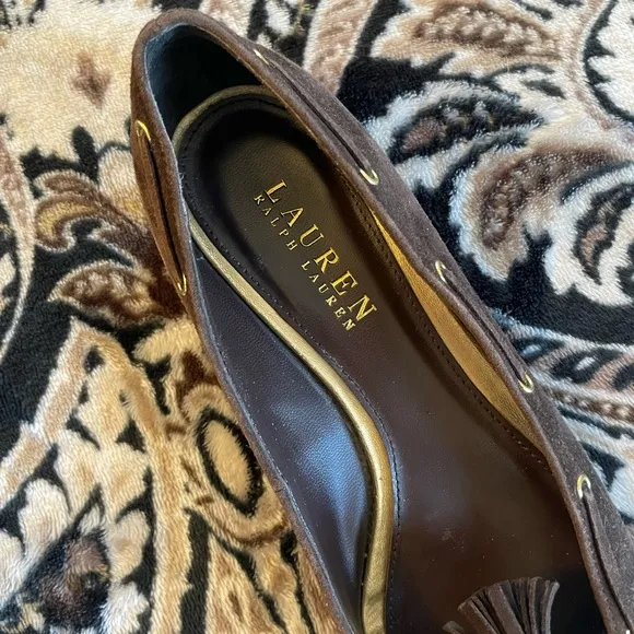 Lauren Ralph Lauren Nareema Suede Tassel Flats